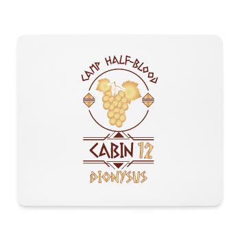 Cabin #12 in Camp Half Blood, Child of Dionysus - Mouse Pad (horizontal) - white - Front