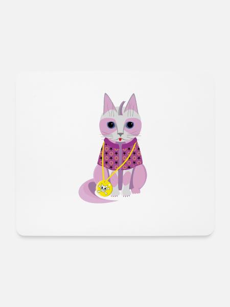Kitty Lotta - Mousepad (Querformat) - Weiß