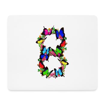 8th birthday - 8 years old - children - gift - Mouse Pad (horizontal) - white - Front