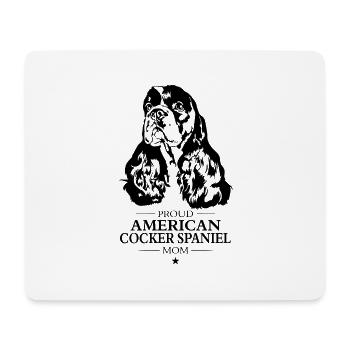 American Cocker Spaniel Mom Dog Dog Wilsigns - Mouse Pad (horizontal) - white - Front