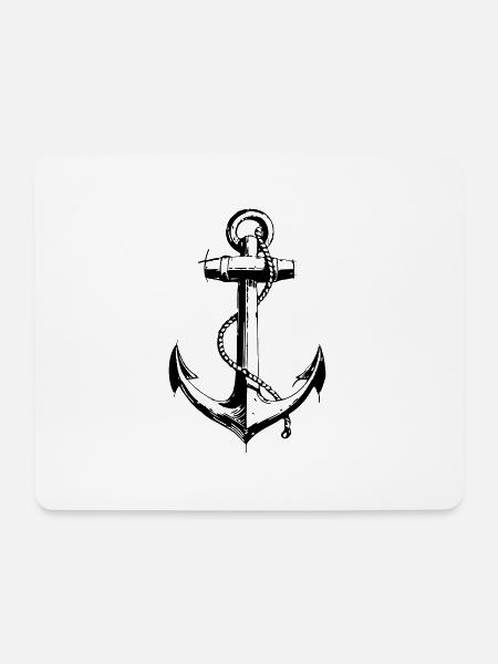 Ahoy - Mousepad (Querformat) - Weiß