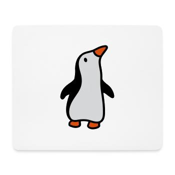 Penguin looks up 3 - Mouse Pad (horizontal) - white - Front