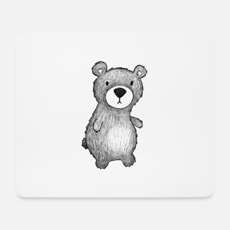Teddy Bär - Mousepad (Querformat) - Weiß