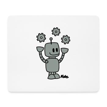 Roboter (2c) - Tapis de souris (format paysage) - blanc - Devant