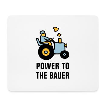power_to_the_bauer_072011_b_3c - Mousepad (Querformat) - Weiß - Vorne