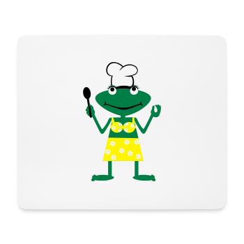 Cook frog - Mousepad (Querformat) - Weiß - Vorne