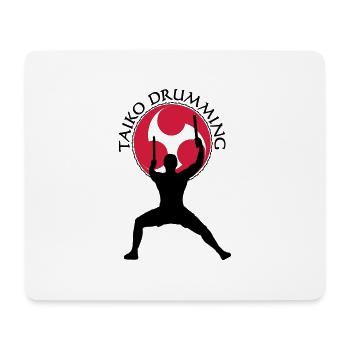 Taiko_Drummer_3 - Mousepad (Querformat) - Weiß - Vorne