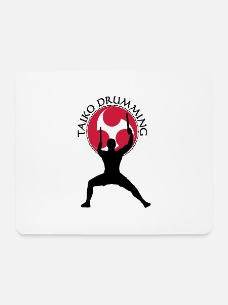 Taiko_Drummer_3 - Mousepad (Querformat) - Weiß