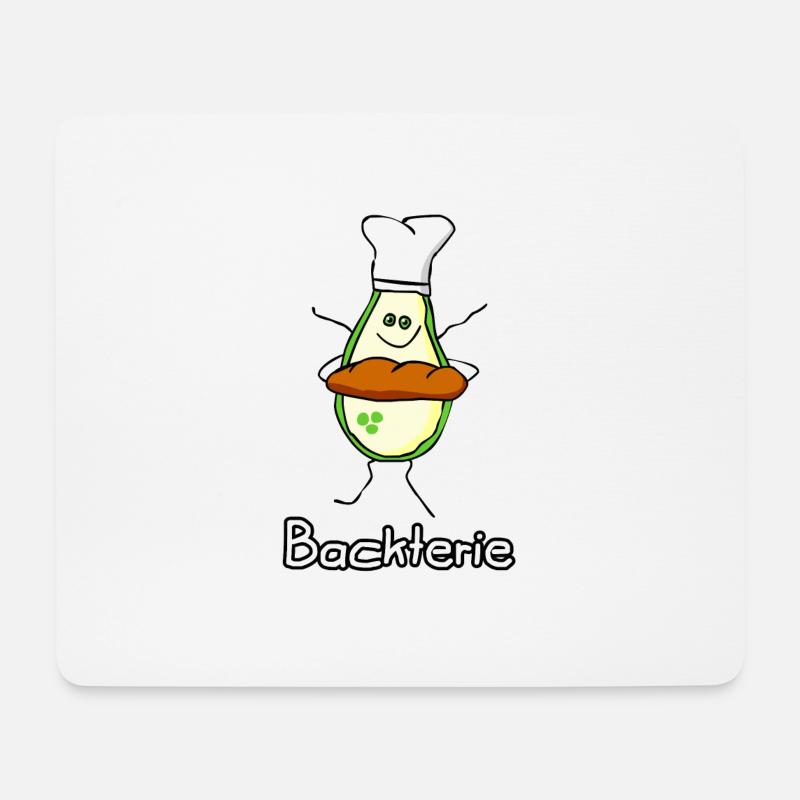 Backterie - Mousepad (Querformat) - Weiß