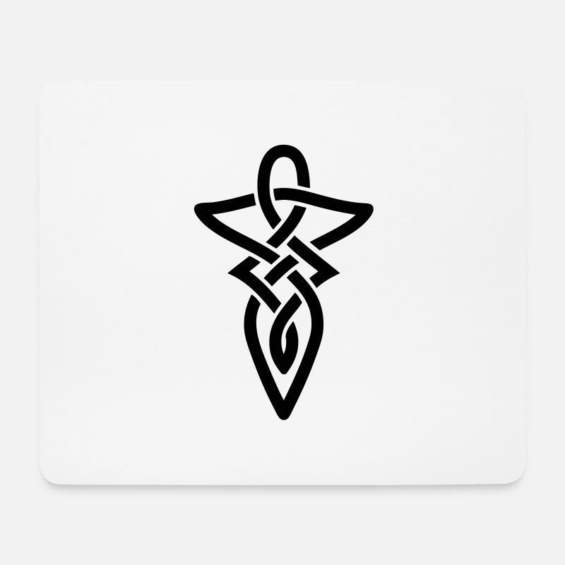 viking_knot_a_1c - Mousepad (Querformat) - Weiß