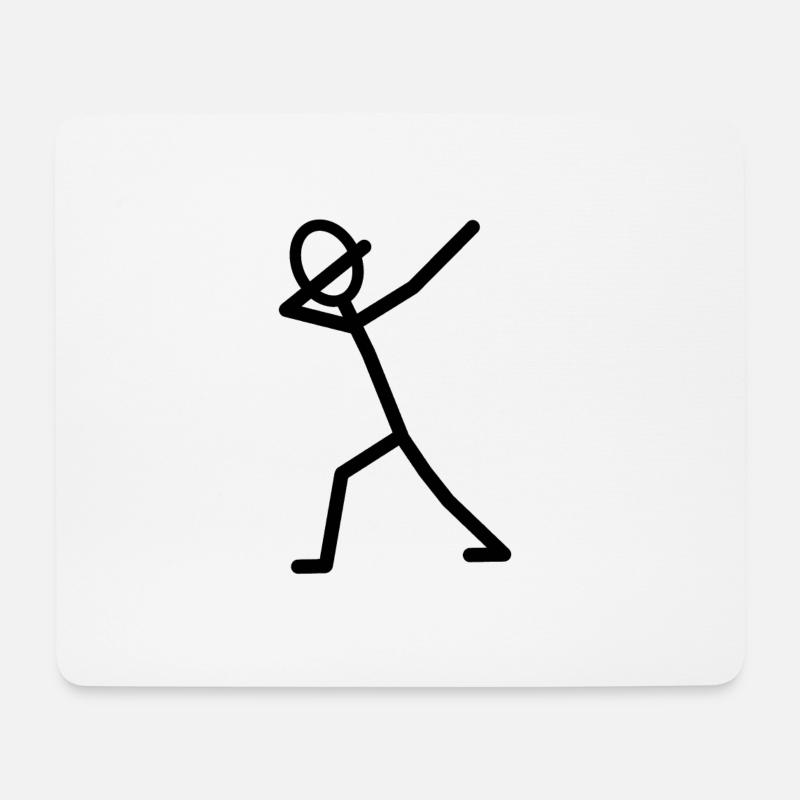 DAB DÄB Jubel Geschenkidee - Mousepad (Querformat) - Weiß