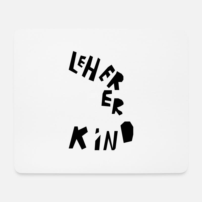 Lehrerkind - Mousepad (Querformat) - Weiß