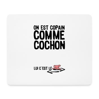 dick wie Diebe citation1 Begriff - Mousepad (Querformat) - Weiß - Vorne