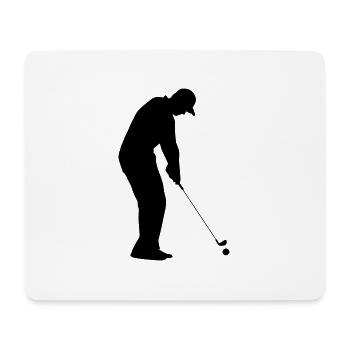 Golf Golfer Golfspieler Golfplatz - Mousepad (Querformat) - Weiß - Vorne