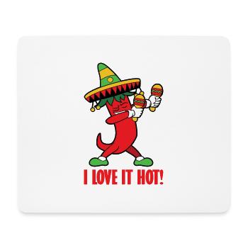 Chilli pepper hot pepper chili pepper hot food - Mouse Pad (horizontal) - white - Front