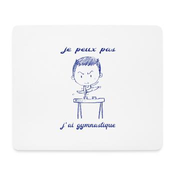 gymnastique - Tapis de souris (format paysage) - blanc - Devant