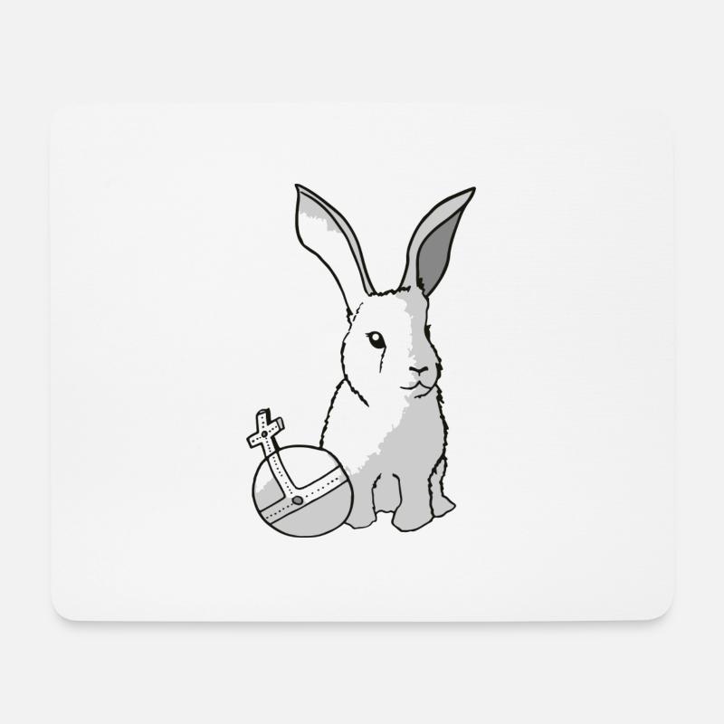 DAS Kaninchen - Mousepad (Querformat) - Weiß