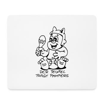Der Teufel trägt Pampers Junge - Mousepad (Querformat) - Weiß - Vorne