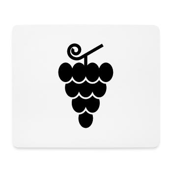 Trauben - Mousepad (Querformat) - Weiß - Vorne