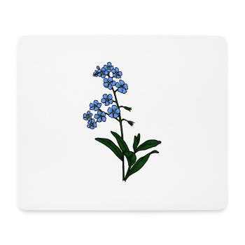 Forget-me-not blue - Mouse Pad (horizontal) - white - Front