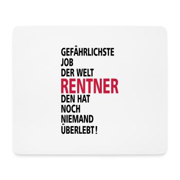 rentner - Mousepad (Querformat) - Weiß - Vorne