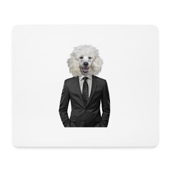 chien | chien | animal en costume - Tapis de souris (format paysage) - blanc - Devant