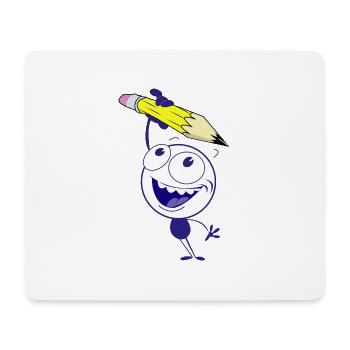 Compagnon de crayon - Tapis de souris (format paysage) - blanc - Devant