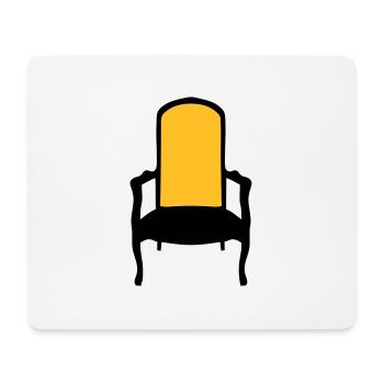 vieux fauteuil chair 2 - Tapis de souris (format paysage) - blanc - Devant