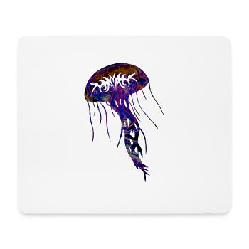 Jellyfish Tribal - Mouse Pad (horizontal) - white - Front