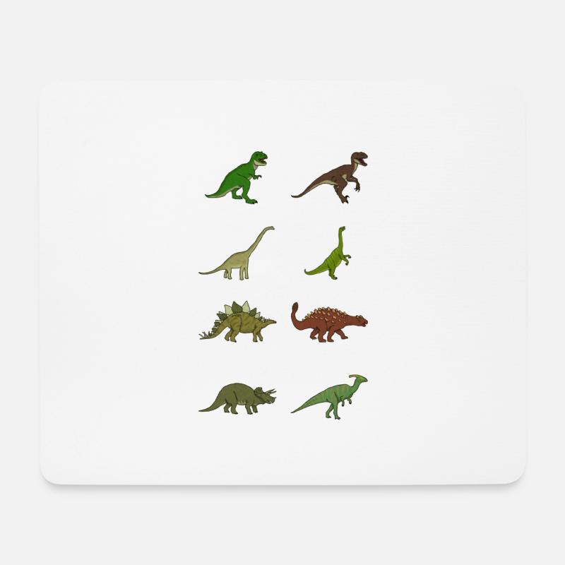 Dinosaurs - Mouse Pad (horizontal) - white