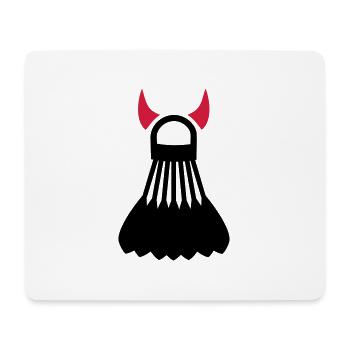 Badminton - Mousepad (Querformat) - Weiß - Vorne