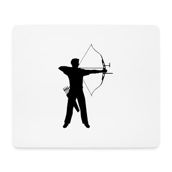 archery-bow and arrows - Mouse Pad (horizontal) - white - Front