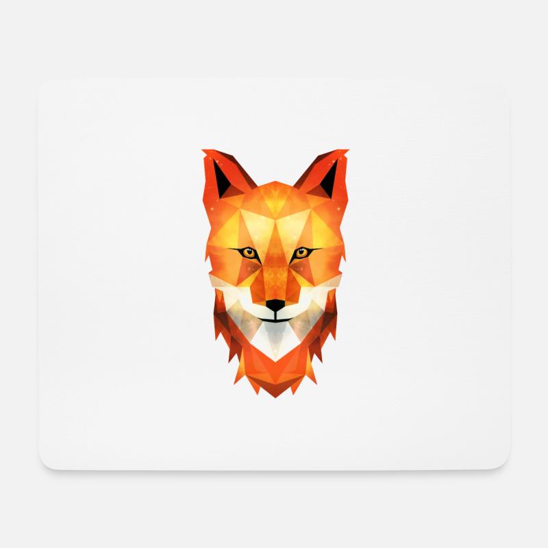 Fuchs - Mousepad (Querformat) - Weiß