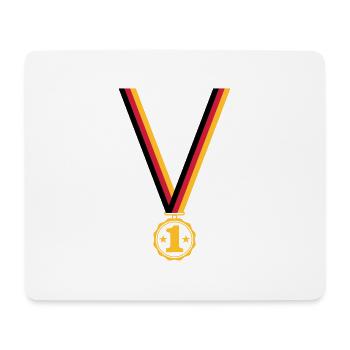 Medaille Platz 1 - Mousepad (Querformat) - Weiß - Vorne
