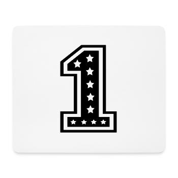 Nr. 1 - Mousepad (Querformat) - Weiß - Vorne