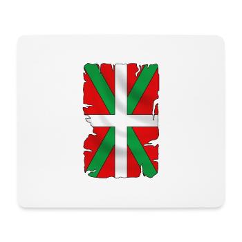 basque drapeau - ikurriña - Tapis de souris (format paysage) - blanc - Devant