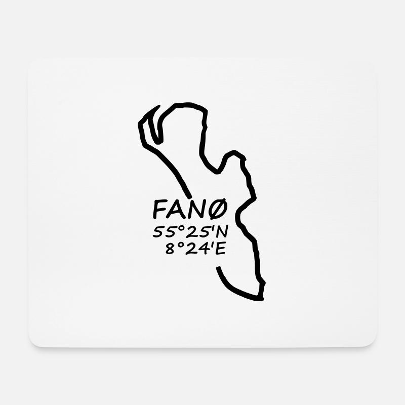 fanoe gps - Mousepad (Querformat) - Weiß