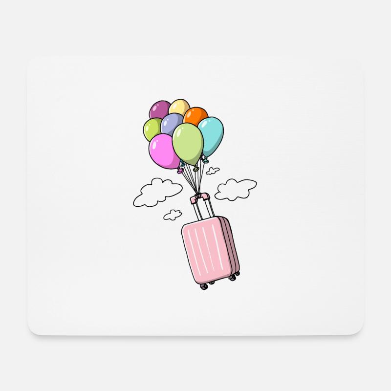 Vacances / Voyage - Tapis de souris (format paysage) - blanc