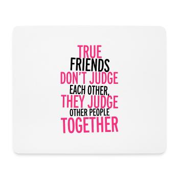 True Friends - Mouse Pad (horizontal) - white - Front
