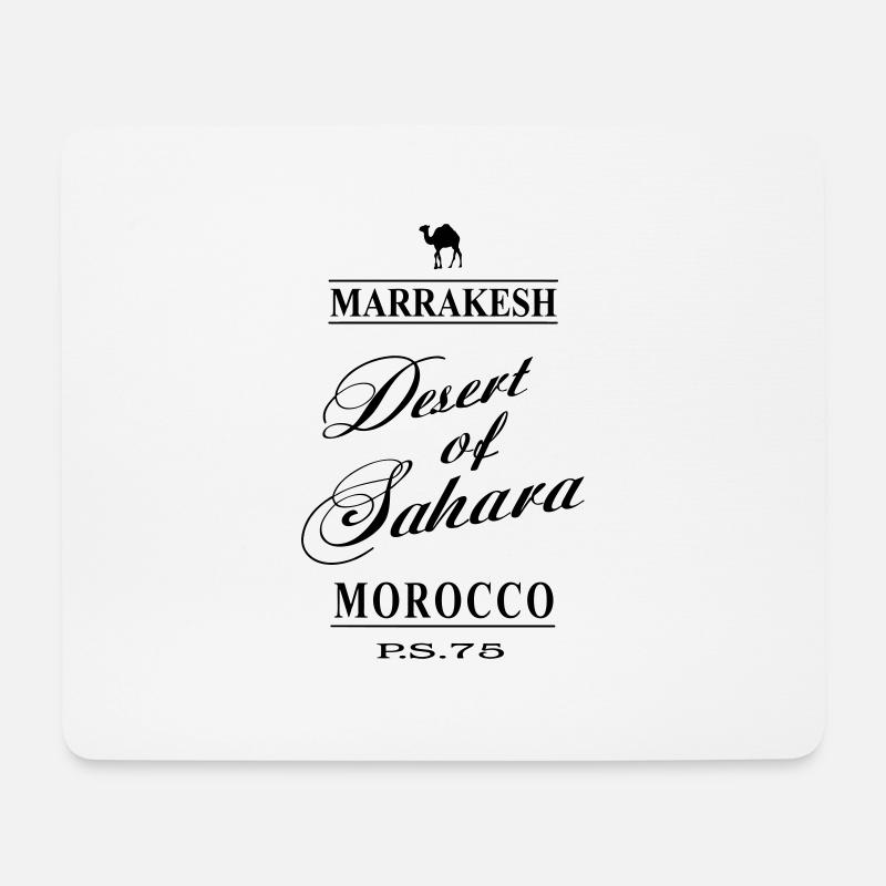 Desert of Sahara - Mousepad (Querformat) - Weiß