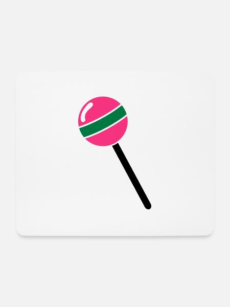 Lutscher, Lolli, Lollipop - Mouse Pad (horizontal) - white