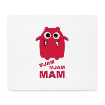 Hunger nach Mama - Mousepad (Querformat) - Weiß - Vorne