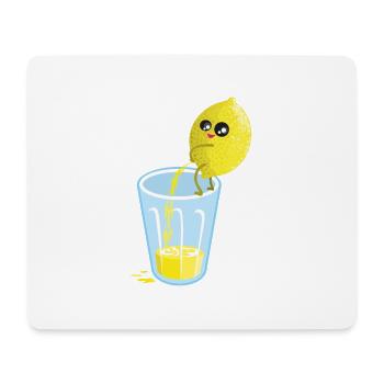 Zitrone pinkelt Limonade - Mousepad (Querformat) - Weiß - Vorne