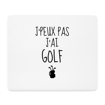 Golf - Sport - Golfer - Club - Green - Game - Play - Mousepad (Querformat) - Weiß - Vorne
