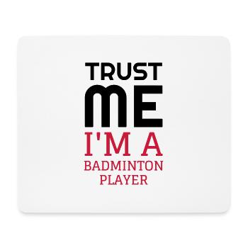 Badminton / Badminton Player / Birdie / Sport - Mouse Pad (horizontal) - white - Front