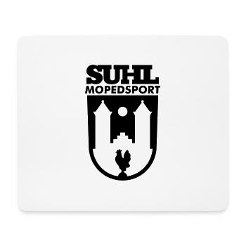 Suhl Mopedsport Hahn Logo - Mousepad (Querformat) - Weiß - Vorne