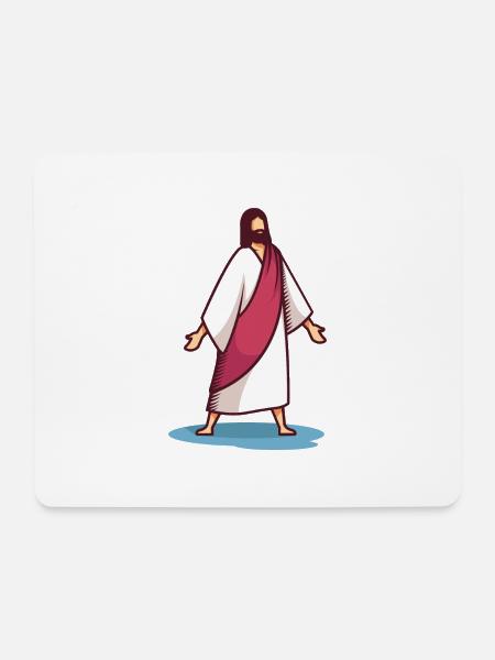Unser Herr Jesus - Mousepad (Querformat) - Weiß