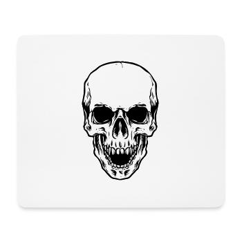 Skull Head - Mousepad (Querformat) - Weiß - Vorne
