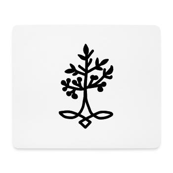 Arbre de vie - Tapis de souris (format paysage) - blanc - Devant