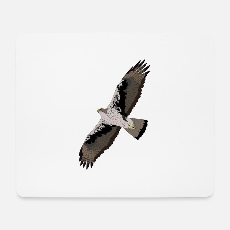 Adler von Bonelli - Mousepad (Querformat) - Weiß